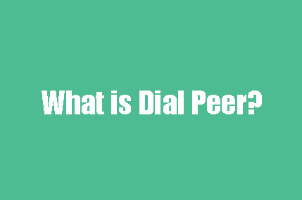 Read more about the article What is Dial Peer?